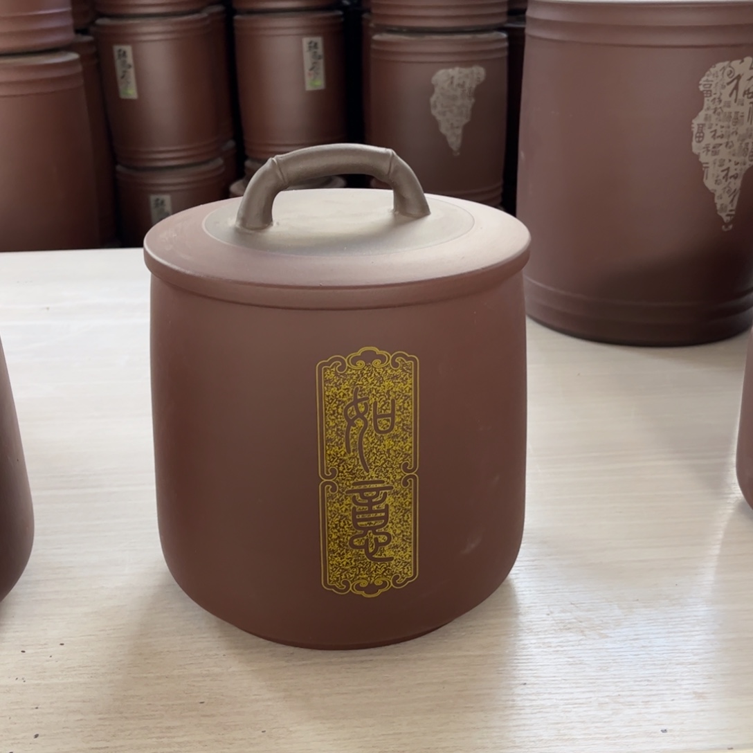 紫砂茶叶罐8 饼茶叶罐