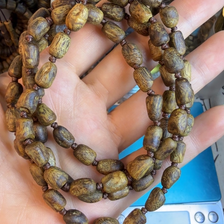 三***子沉香沉香碎屑莺歌绿奇楠06树钉多圈15.8克