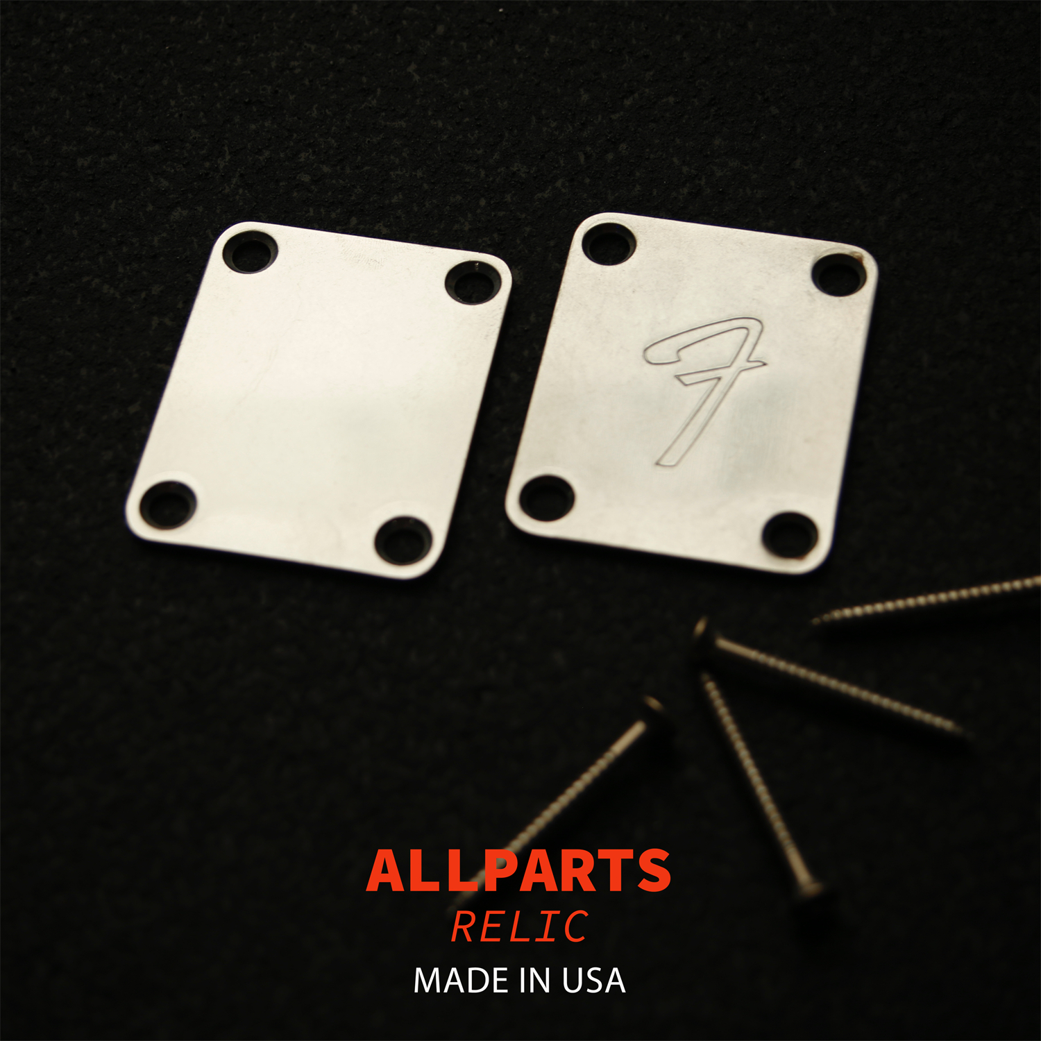 ALLPARTS 电吉他琴颈连接钢牌 fender做旧钢板 fender relic