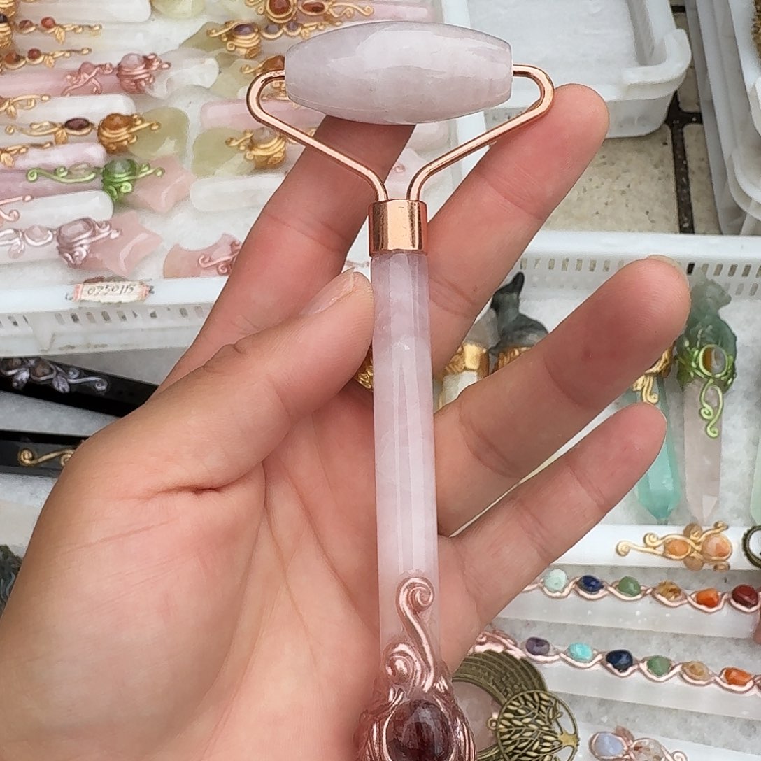 未镶嵌手链烟晶粉