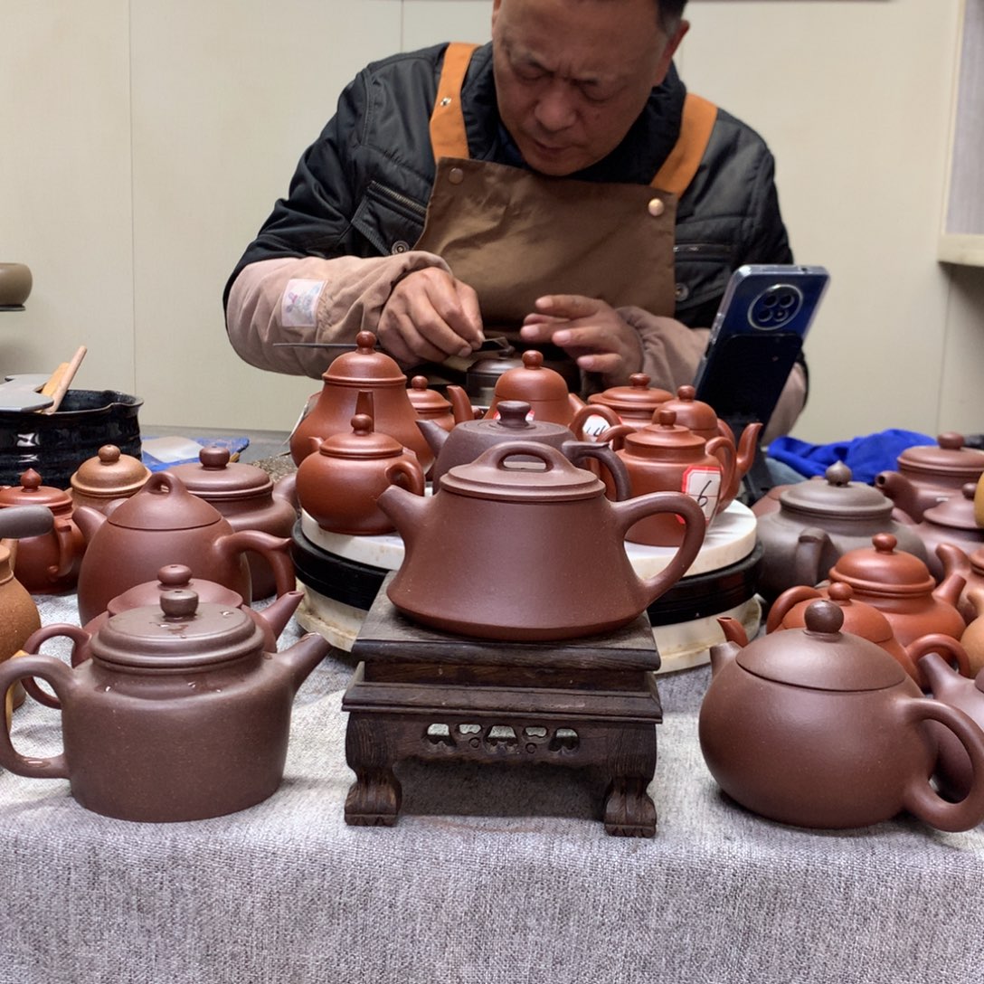 茶壶清水泥柱础180 C半手工制作