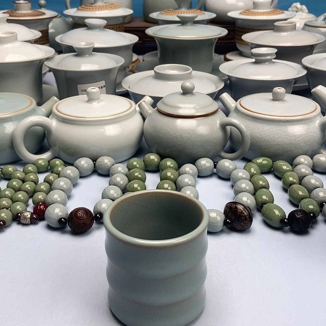 杯微微瑕仿古釉竹节杯原矿原釉原产地