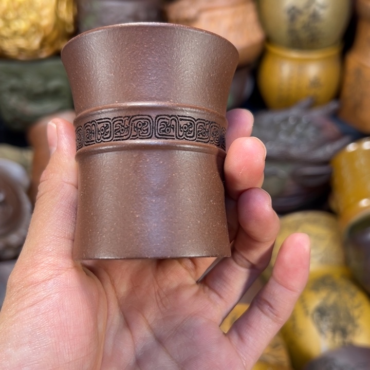 茶杯紫砂宜兴紫砂杯额