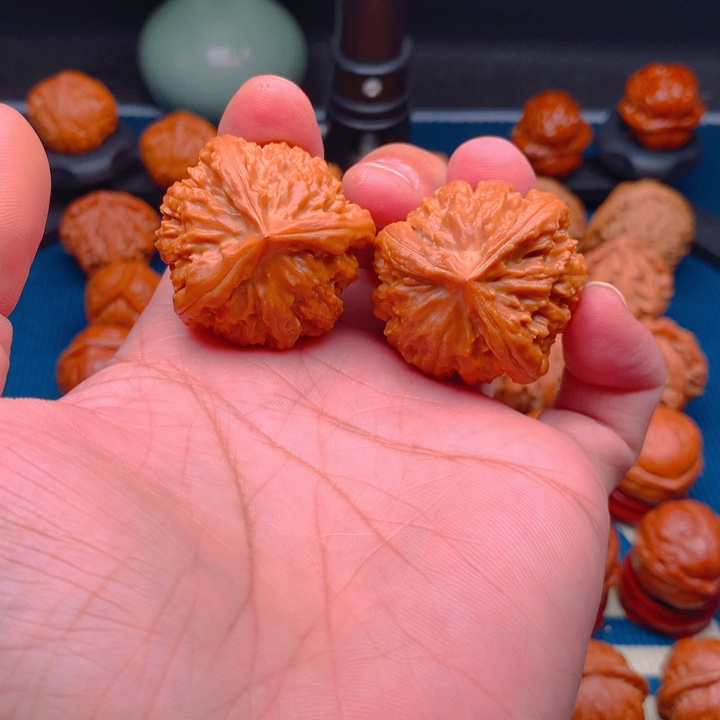 桃核把件海*野生小手捻