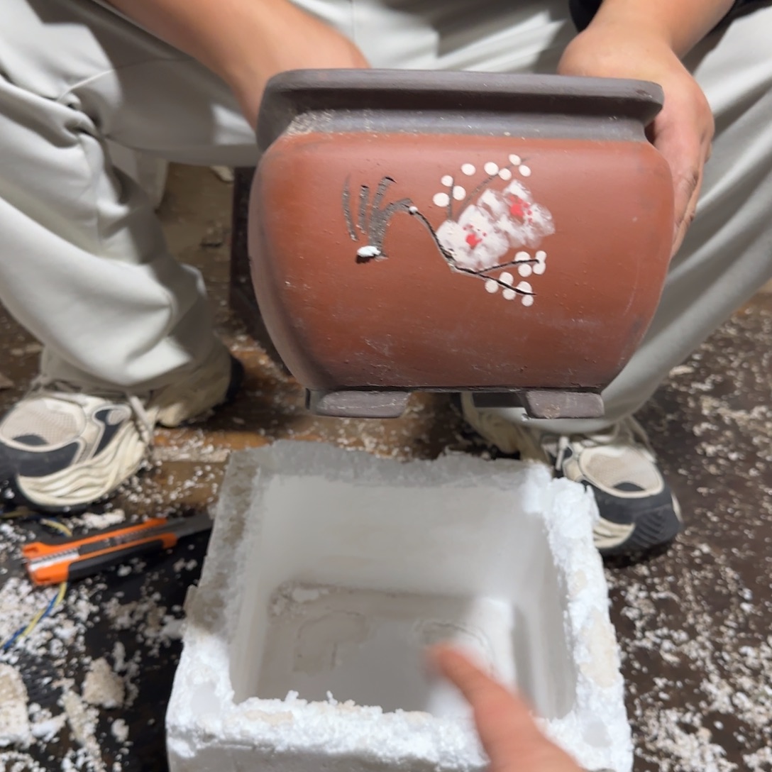 紫砂花盆口径15.10口径