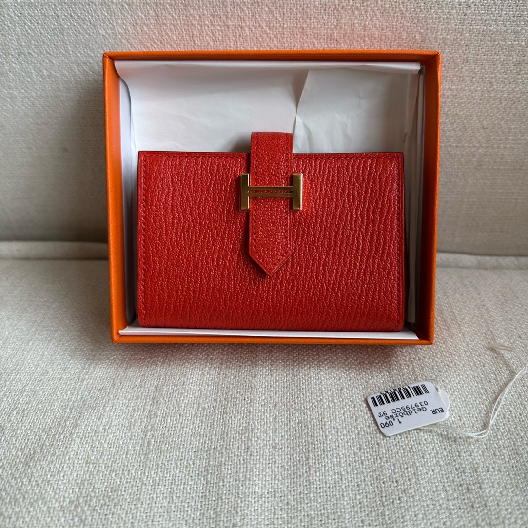 未使用 Hermes/爱马仕 未使用-bearn系列短款卡包钱包 C刻