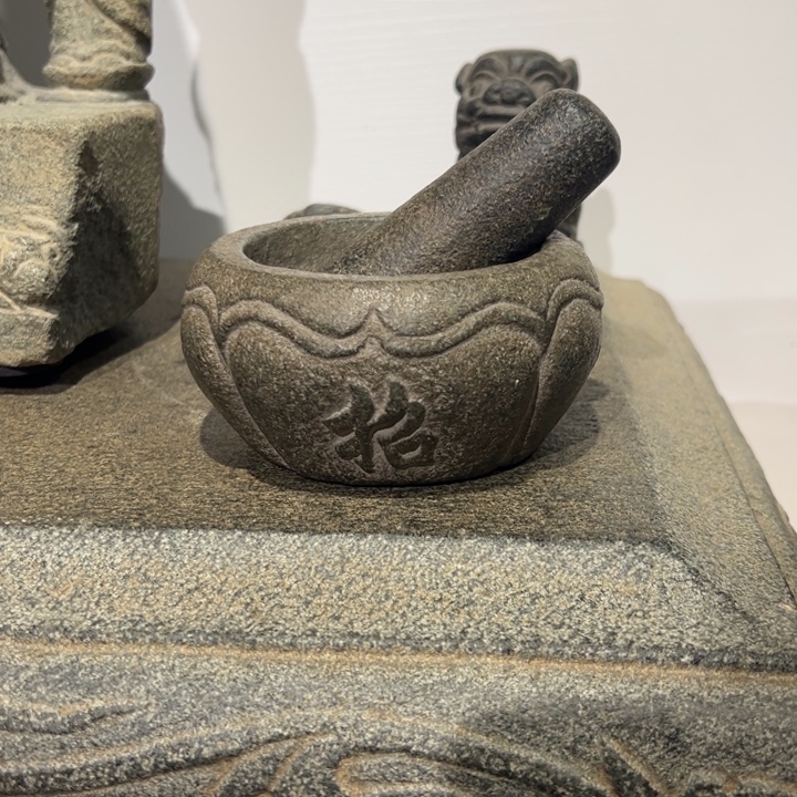 啦***爸石材招财进宝石臼青石