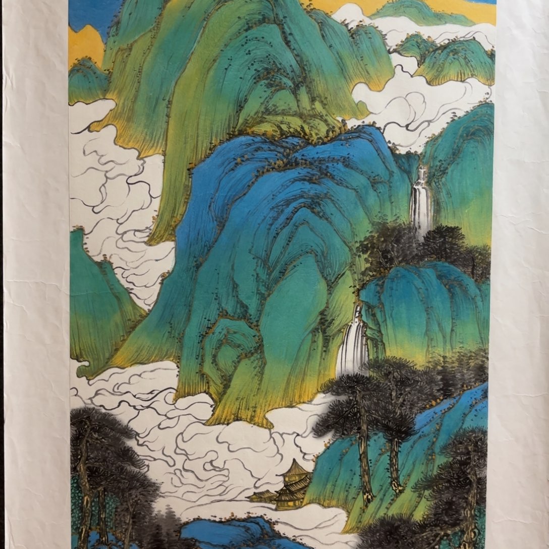 国画国画作品陆远华画芯3尺