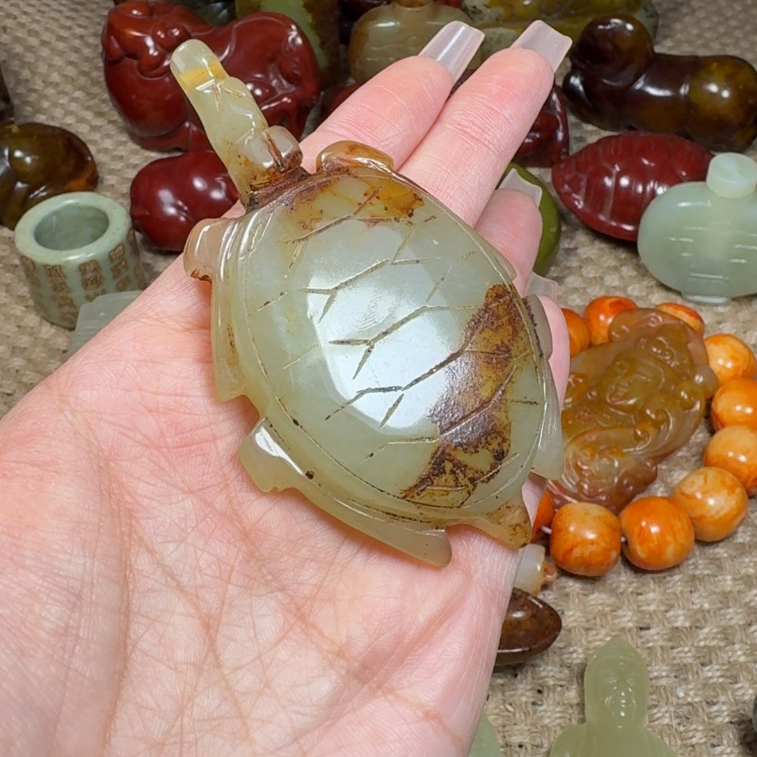 白玉菩提吊坠挂件