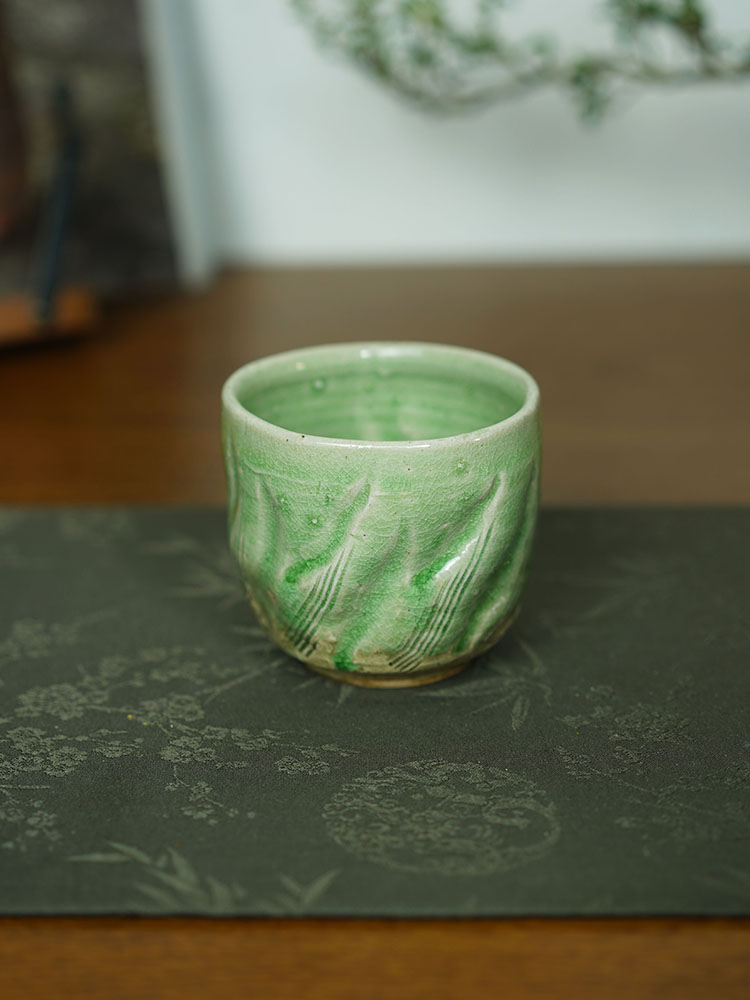 伊禾集物 日本伊贺烧手工匠人 新学 汤吞 水杯 茶杯 主人杯 55#