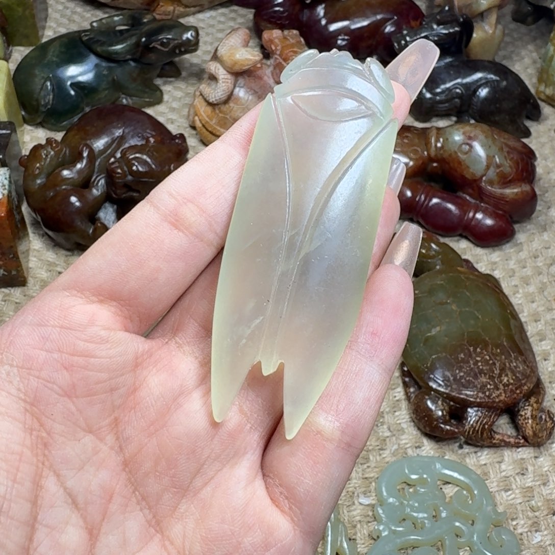 白玉菩提吊坠挂件