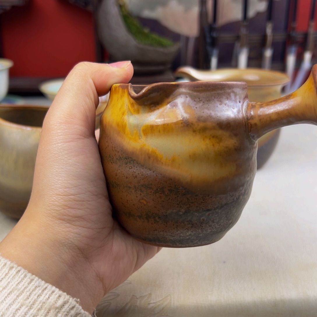 杯纯手工柴烧主人杯