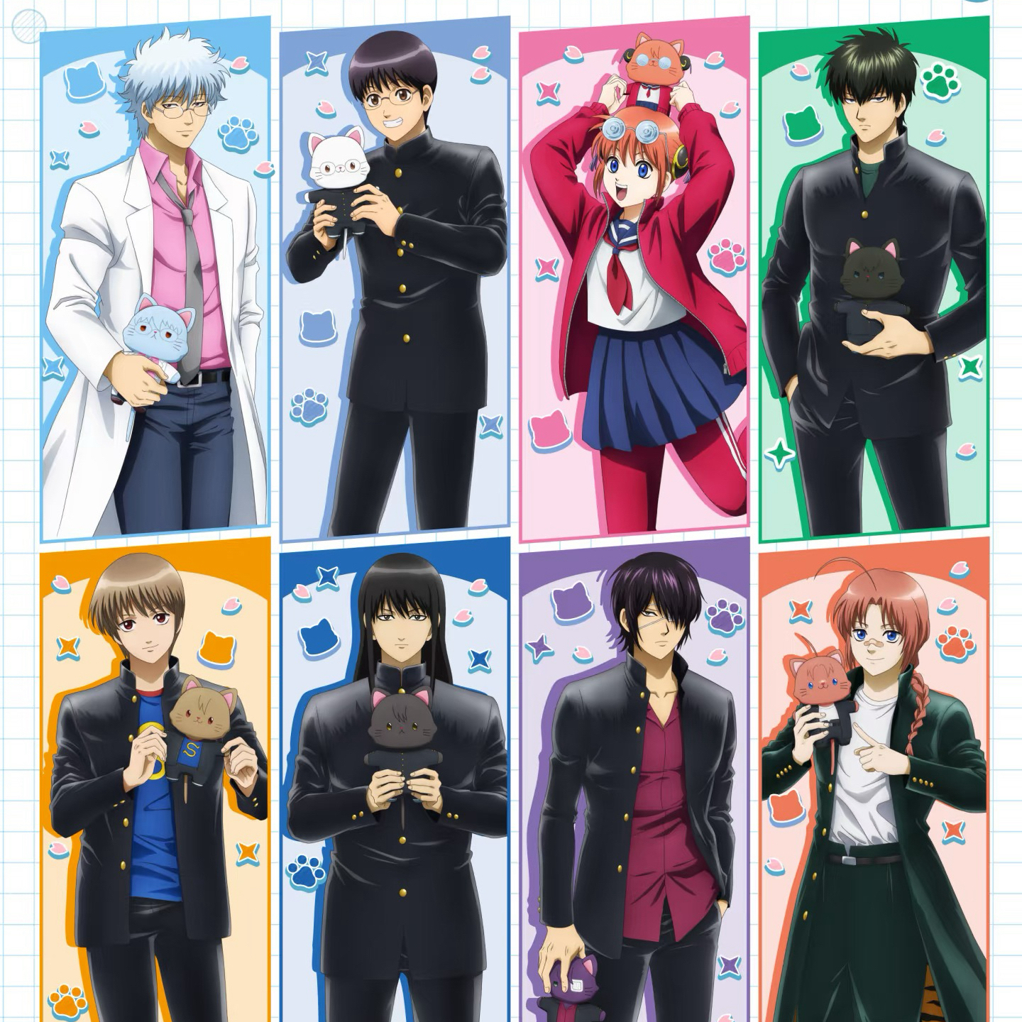 银魂 银八 with cat 吧唧透卡徽章 默认厂瑕/未成年禁止下单