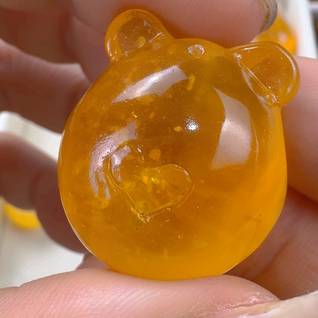 未镶嵌琥珀珠宝奇石微粉 10/g24.8×27.3×17.8mm