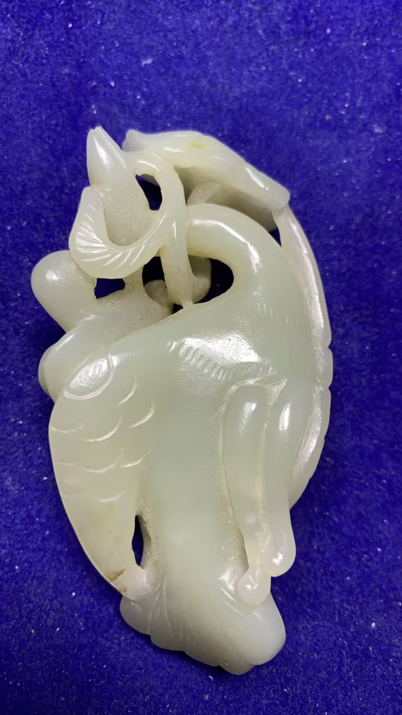 旧藏和田玉手把件