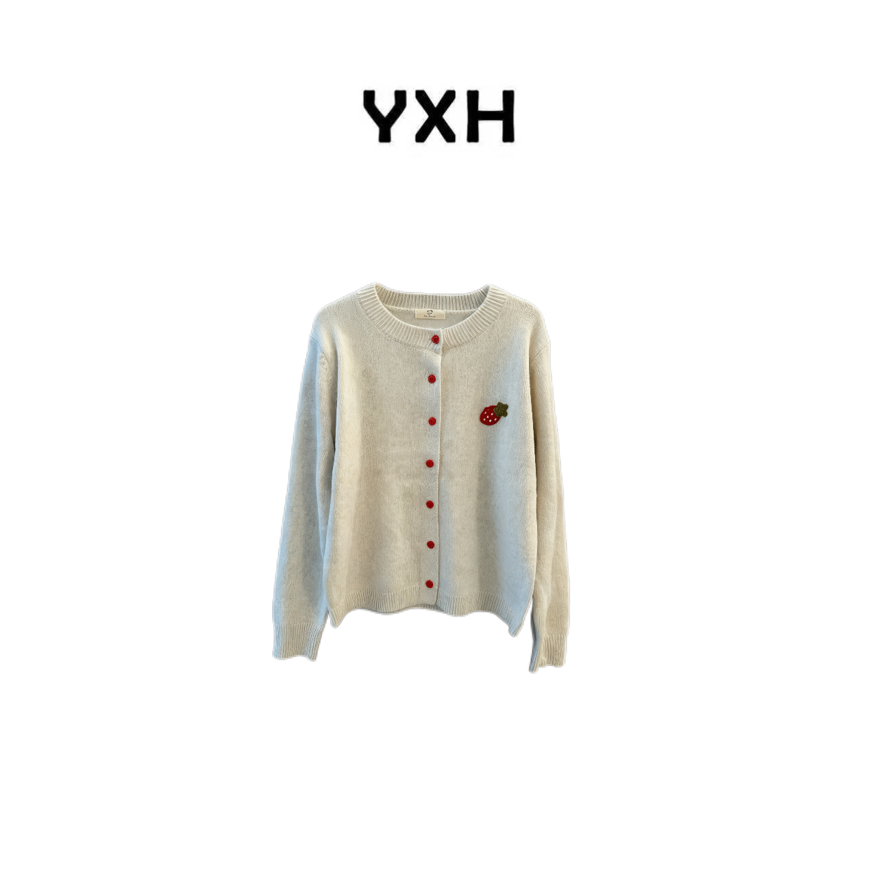 JZ【小草莓】超细浣熊绒绵羊毛云柔时尚百搭休闲针织毛衣JZ77190