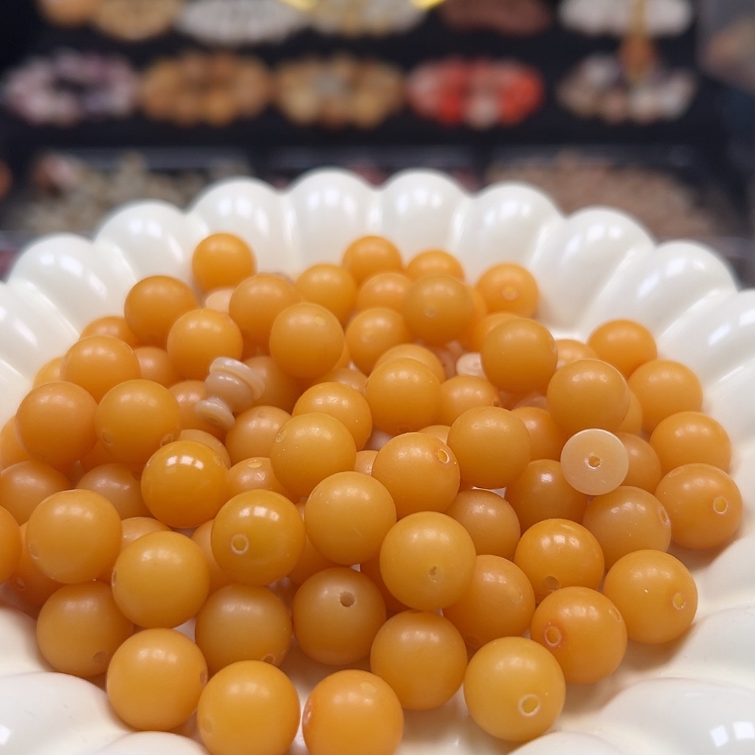 手串菩提根/象牙果卡12鸡油黄三通10套