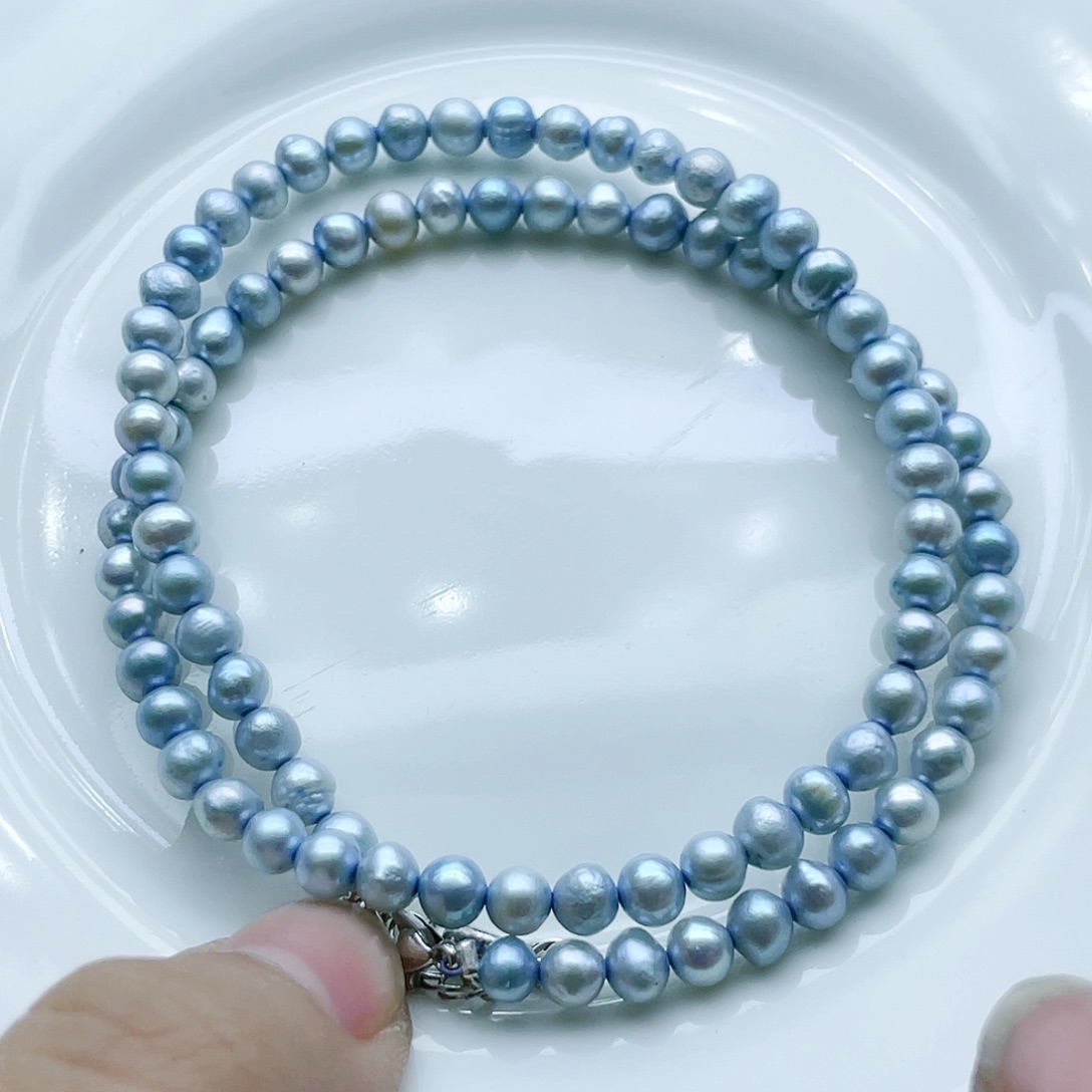 淡水珍珠颈饰钛钢