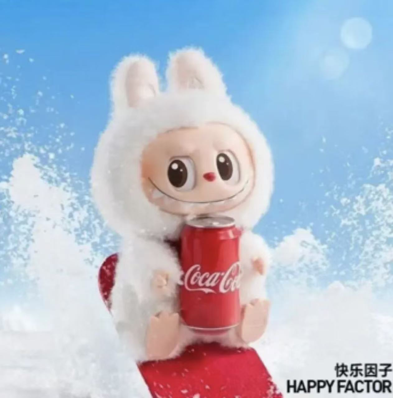 【国版拆盒】拉布布三代可口可乐系列搪胶盲盒挂件礼物