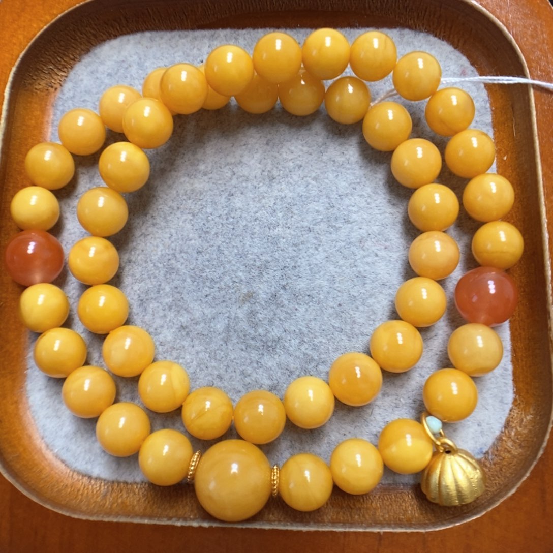 蜜蜡手串未镶嵌蜜蜡