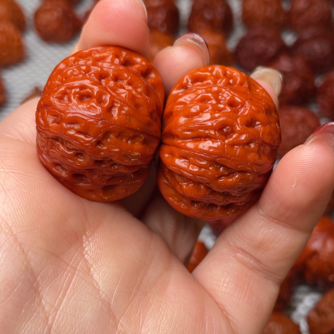 桃核吊坠文玩核桃 手把件 铁锤妹妹 35