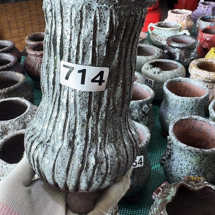 内口8高20粗陶手工制作