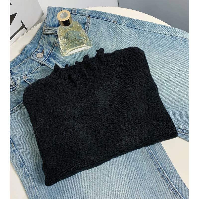 清-汤圆吖高级黑百搭针织毛衣251196