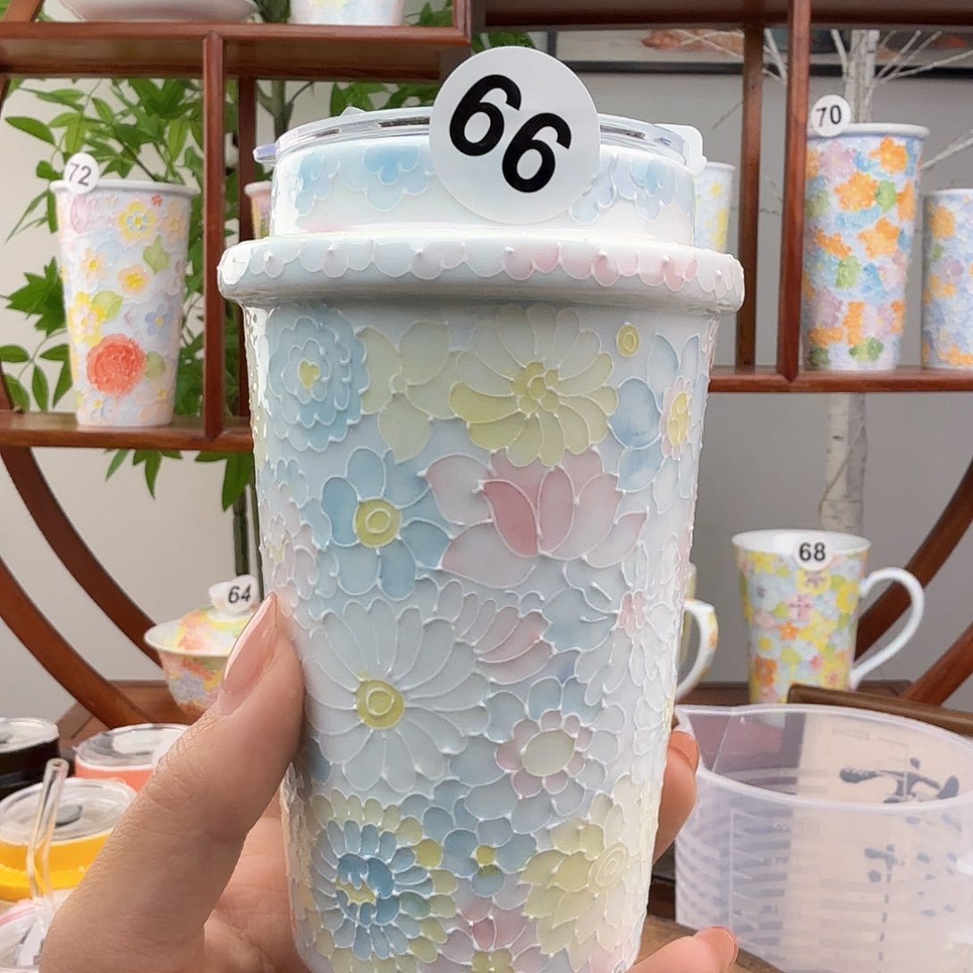 摆件陶66景德镇手绘高温釉下彩玉泥