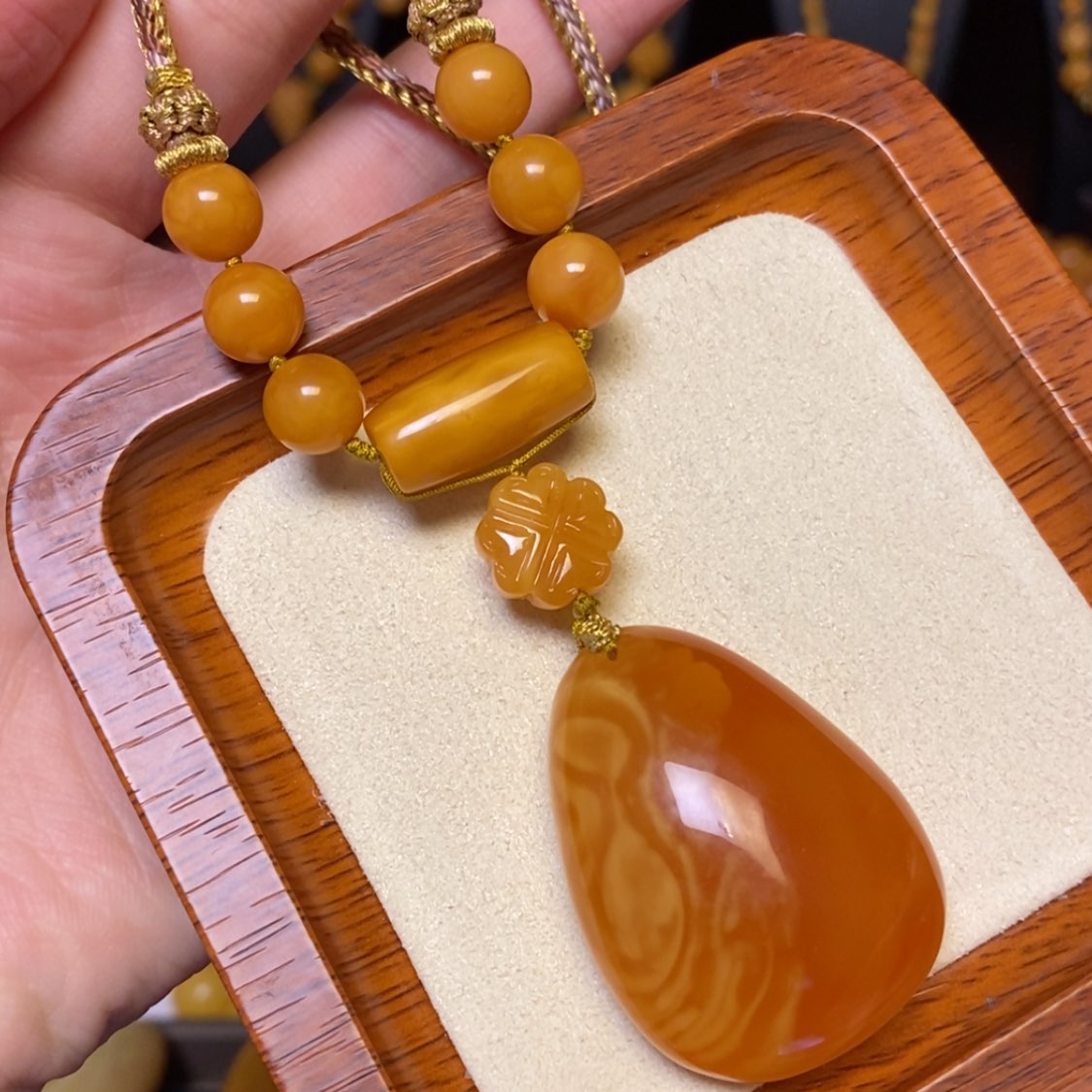 【闪购商品】蜜蜡颈饰未镶嵌项链