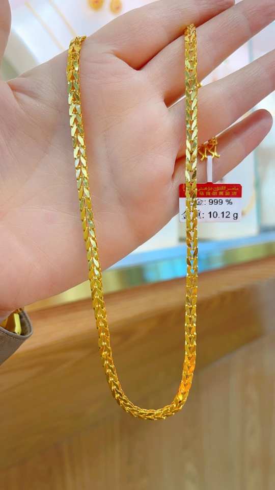足金项链10.12克（720/克）47cm 长