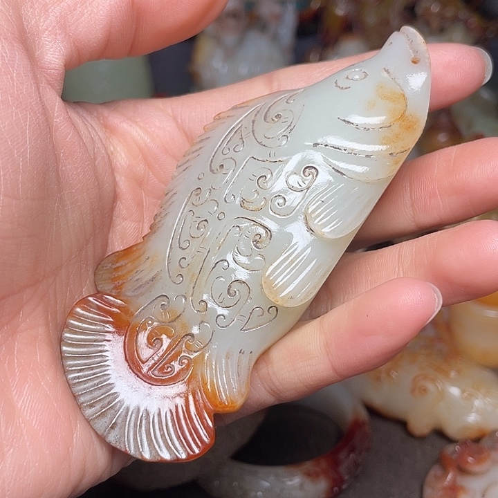 和田玉未镶嵌挂件成*