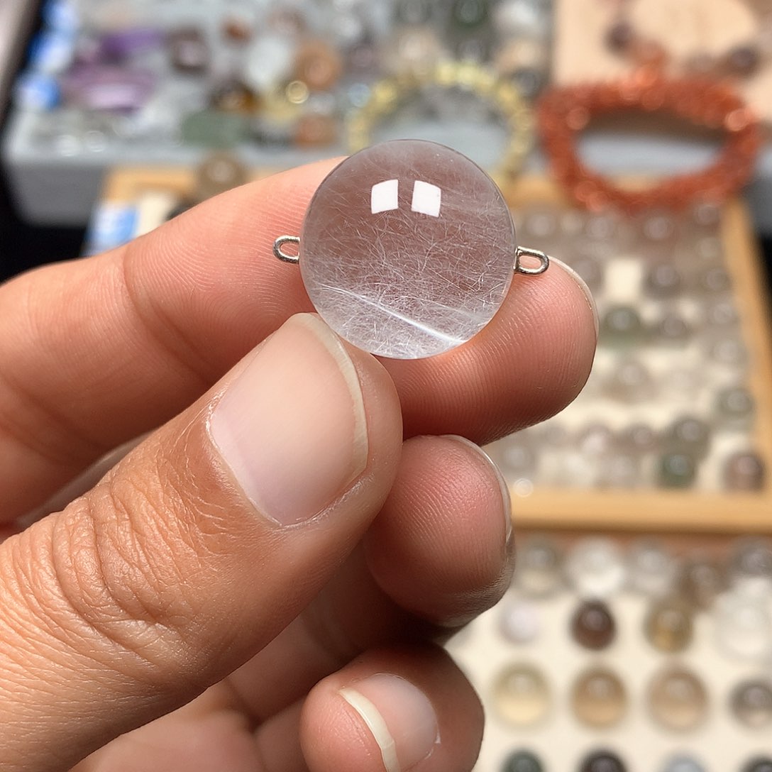 吊坠(不含链)银S925镶嵌水晶