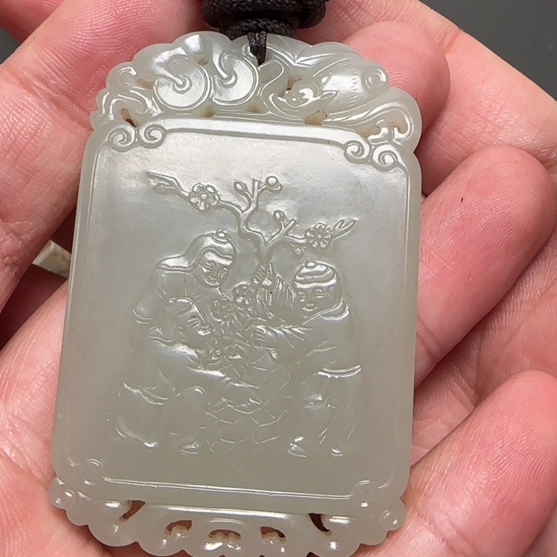 和田玉挂件未镶嵌九**鹄