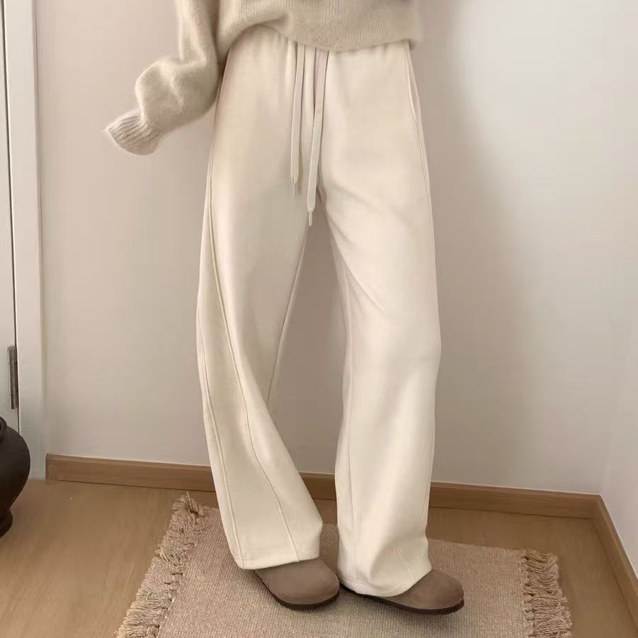 P&C studio 软糯加绒加厚阔腿裤 