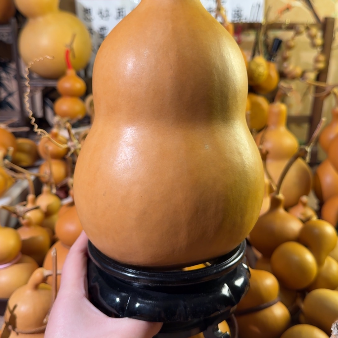 无***吒天然葫芦摆件物品