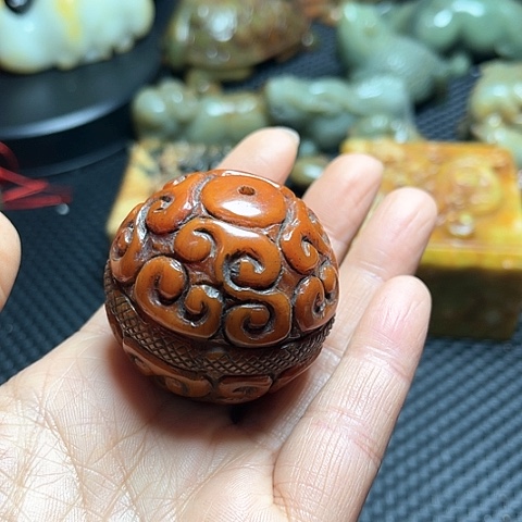 白玉菩提吊坠摆件