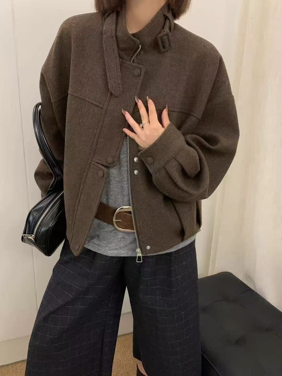 【锦衣服饰】FS 535韩系时尚立领短款外套