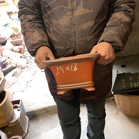 紫砂花盆手工制作