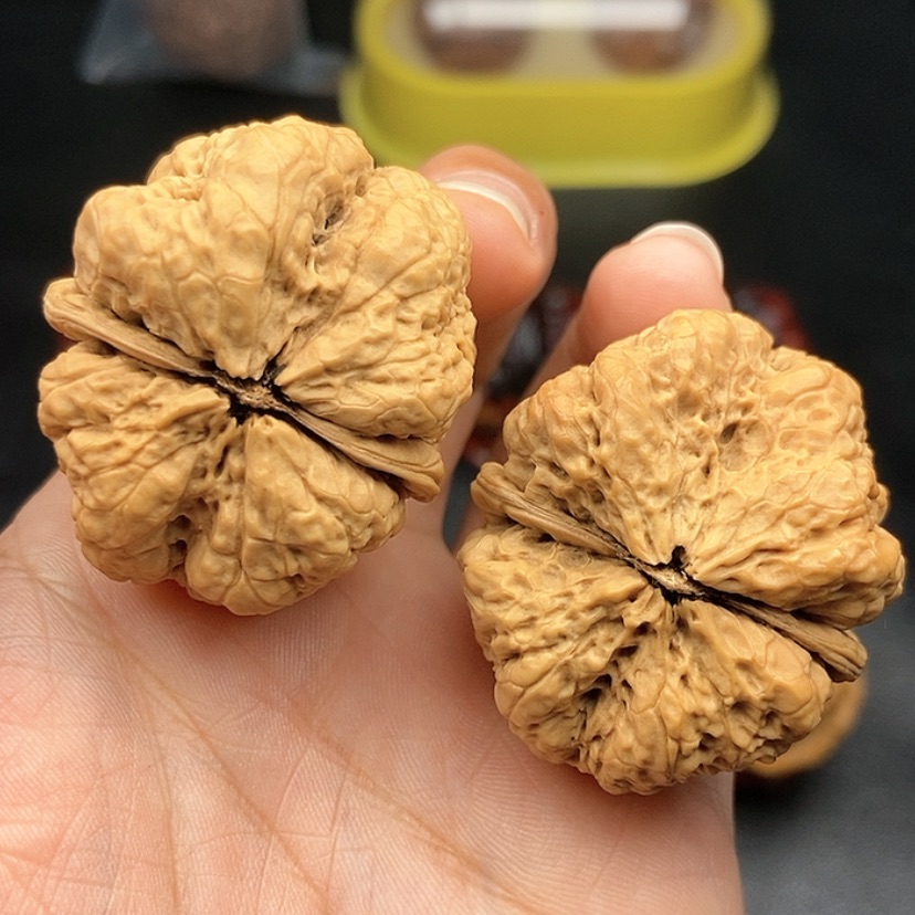 【闪购商品】把件文玩核桃40尺蝴蝶蟾