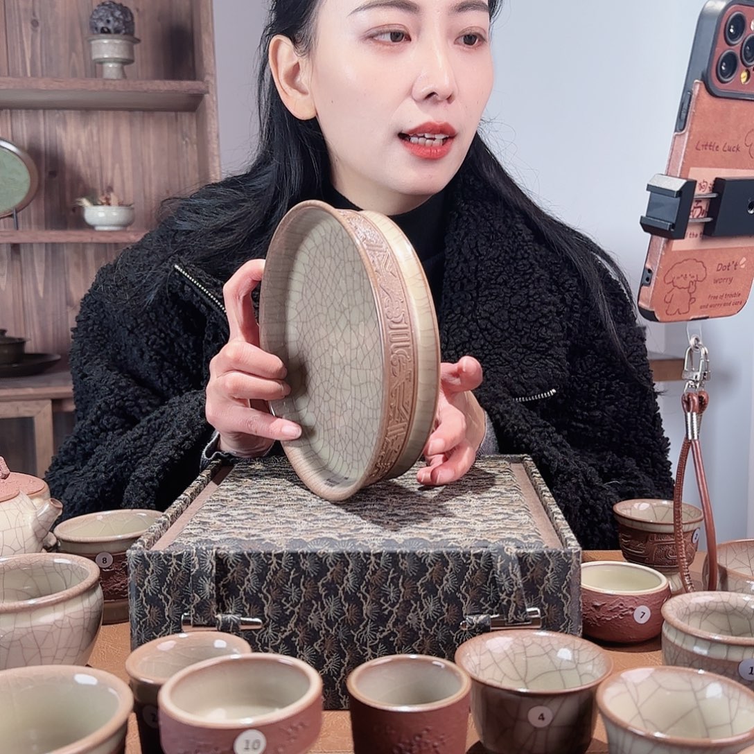 瓷摆件西周系列壶茶