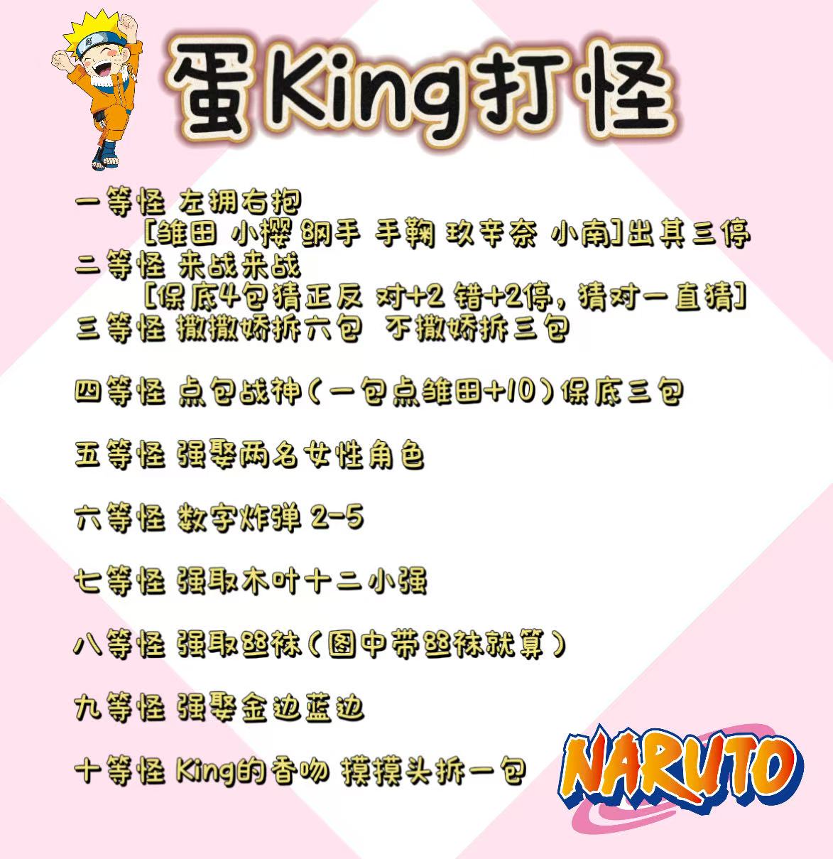 【蛋King打怪】-【蛋包】-新谷动漫第四弹-火影忍者色纸（默认代拆）