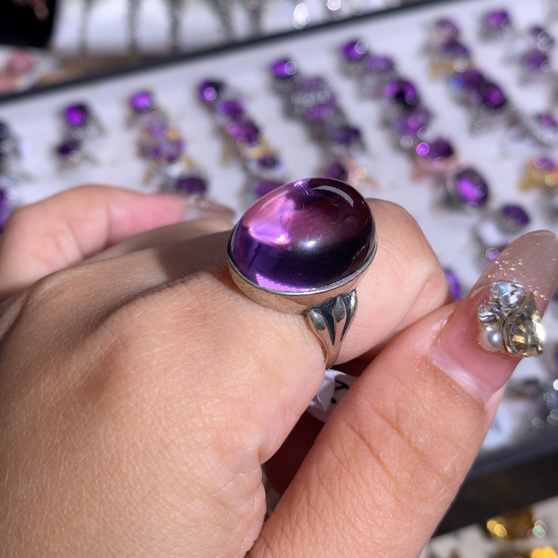 【闪购商品】水晶戒指银S925镶嵌雲*戒指