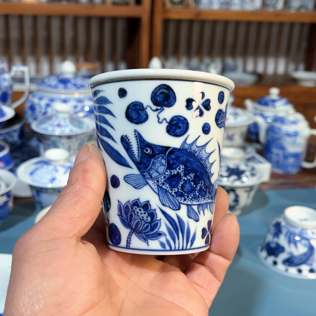 錡镇堂手工手绘杯