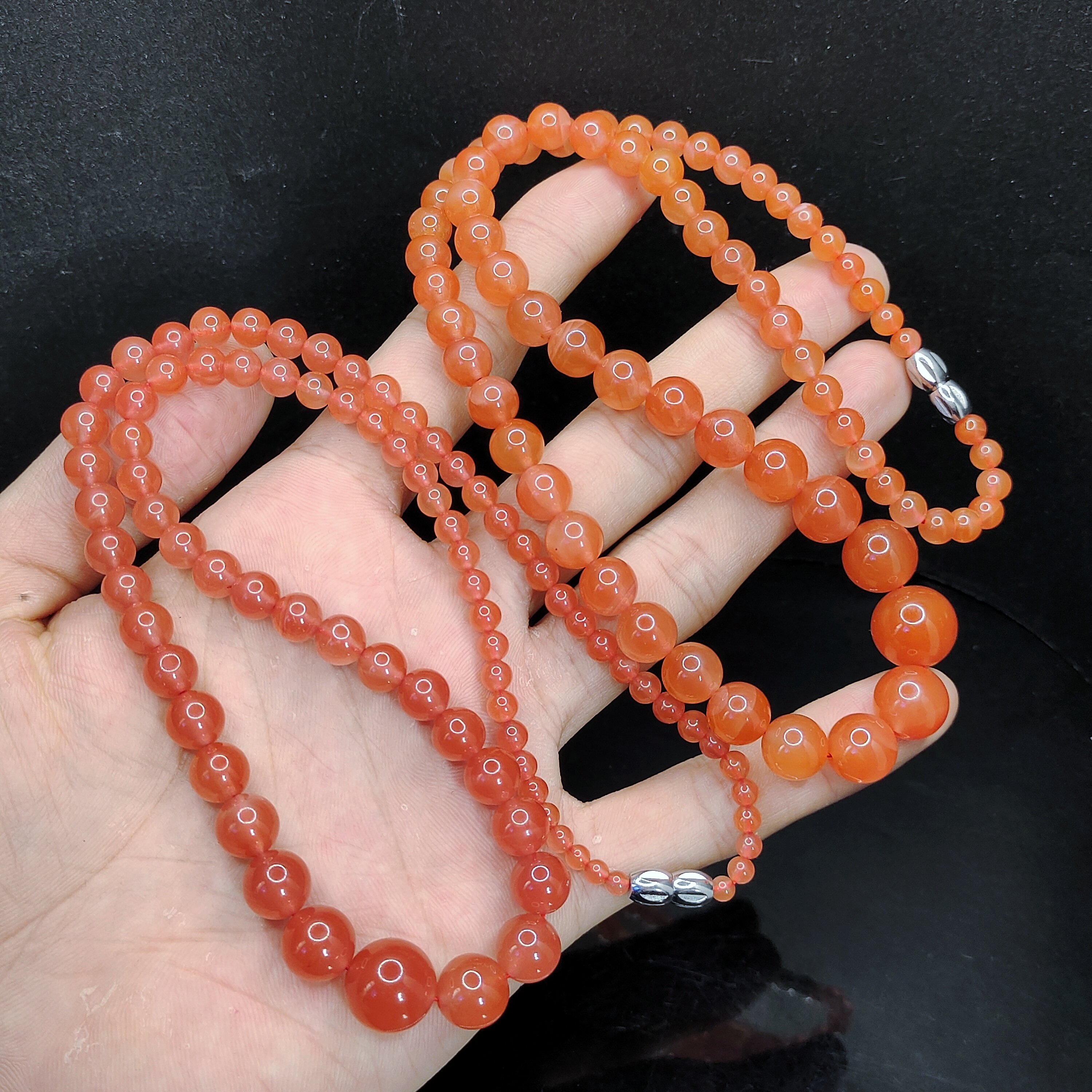 【老三珠宝】南红塔链Z2【多样性发其一】约4-12mm