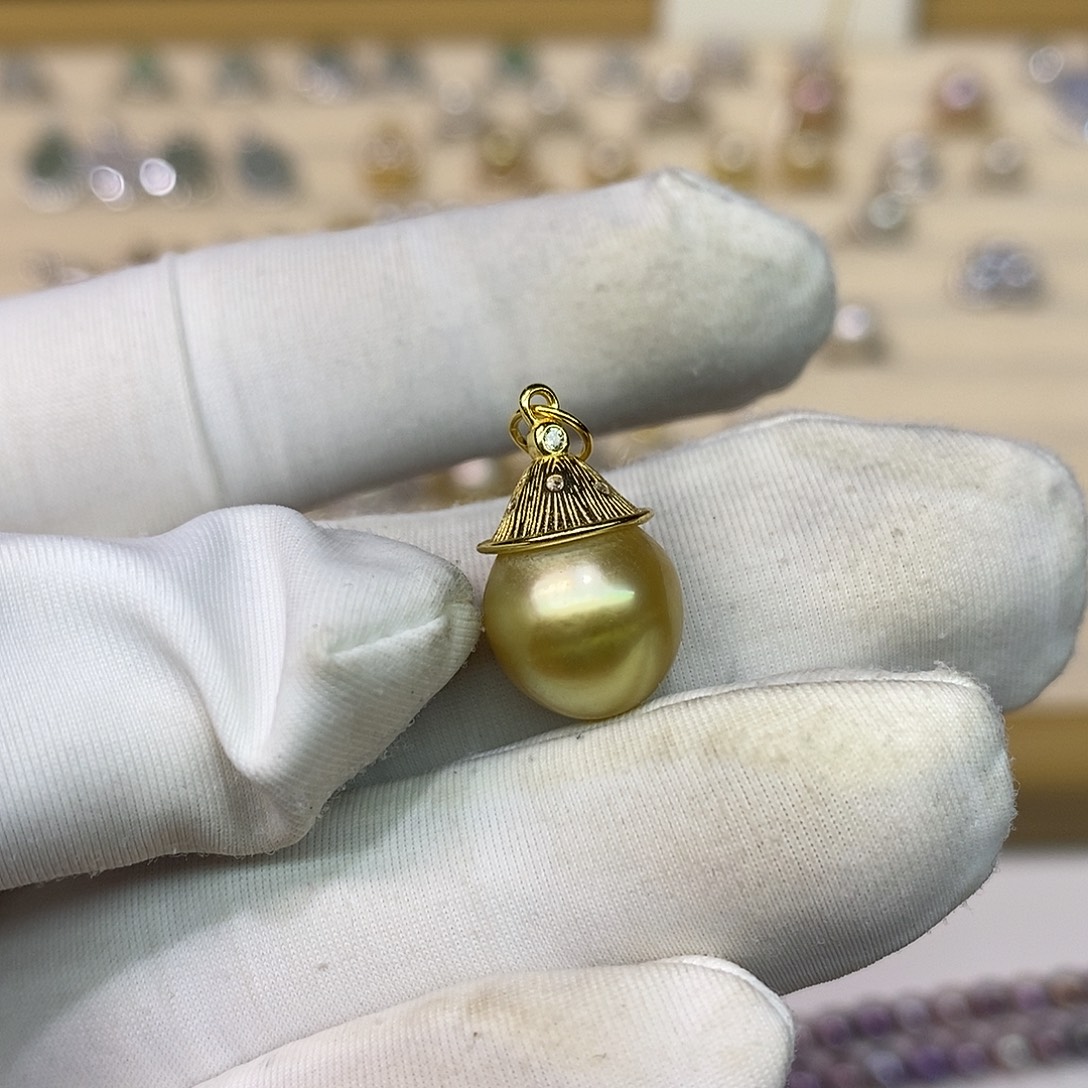 颈饰银S925镶嵌海水珍珠11/12