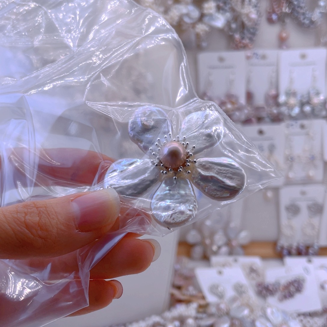 未镶嵌耳饰淡水珍珠吊坠