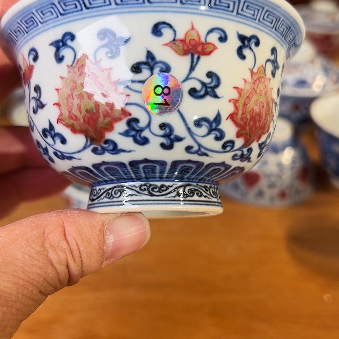 景德镇岚溪釉里红瓷器