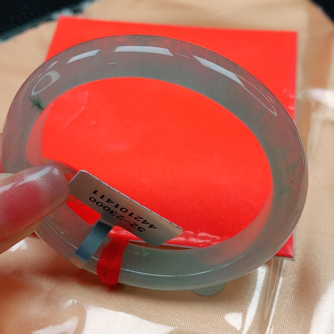 翡翠手镯未镶嵌缅甸天然a货翡翠52贵妃