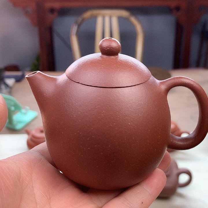 茶壶紫砂龙蛋壶130容量将坡泥