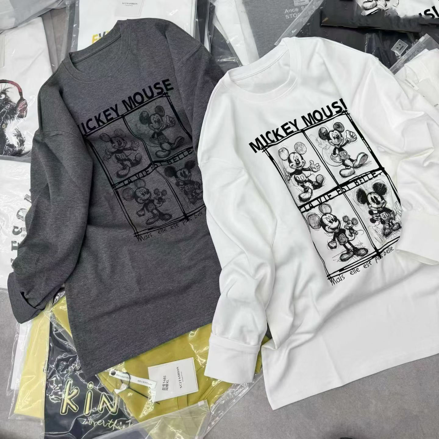 衣服下单秋冬新款韩系宽松打底T恤备注